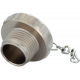 Защитный колпачок латунный с цепью, внутренняя резьба  длиной 70 mm   A712-7.010.9S07.05
